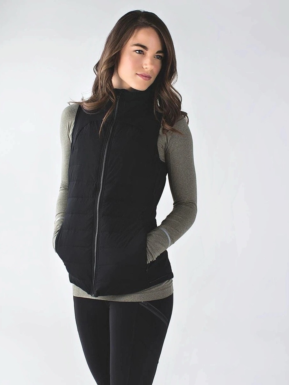 Lululemon Fluffed Up Vest – Black, Size 6